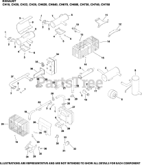 Kohler CH18-62514 - Kohler Command PRO Twin Engine, Made for Lincoln Electric, 18hp, 13.4kW Exhaust Group 11-24-6 CH18-750