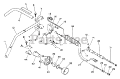 Echo SRM-2000 - Echo String Trimmer Driveshaft, Throttle, Stop Switch, Handles, Clutch Housing
