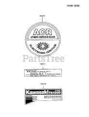 Kawasaki FA130D-BS15 - Kawasaki Engine LABEL