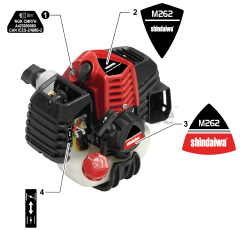 Shindaiwa M 262 - Shindaiwa Multi-Tool Powerhead (SN: U44815001001 - U44815999999)