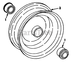 Cub Cadet 1604 (143-580-100) - Cub Cadet Garden Tractor Front Wheels