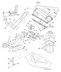 Simplicity 1695598 - Simplicity Clean Sweep Triple Grass Catcher for 46" Mower