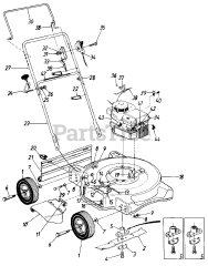 Lawnflite 118-051R111 - Lawnflite Walk-Behind Mower (1988) (Ernst Home Centers)