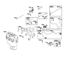 Briggs & Stratton 49E877-0019-B5 - Briggs & Stratton Vertical Engine Fuel Supply Group