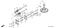 Honda GXV160 UH2 A14/A (GJABH) - Honda Engine, Made in China (SN: GJABH-2003436 - GJABH-9999999) CAMSHAFT