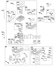 Briggs & Stratton 44T977-0036-B1 - Briggs & Stratton Vertical Engine Carburetor and Fuel Supply Group