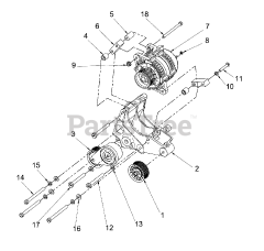 Briggs & Stratton 076131-03 - Briggs & Stratton 35kW Liquid Cooled Home Standby Generator Engine Service Parts - Alternator