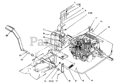 Toro 72062 (264-6) - Toro Yard Tractor (SN: 049000001 - 049999999) (1994) Hydro Brake