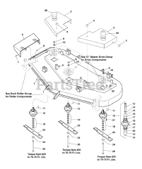 Ferris 4000/72 (5901097) - Ferris 72" Mower Deck 72" Mower Deck - Housing, Covers, Spindles &amp; Blades (S/N: 436 &amp; up)