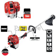 Shindaiwa T 344 - Shindaiwa String Trimmer (SN: T74914001001 - T74914999999)