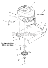 Simplicity 1694494 - Simplicity Pacer 34" Walk-Behind Mower Engine Group - PTO (FI0001)