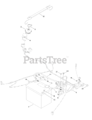 Toro 74741 (SS 5425) - Toro 54" TimeCutter Zero-Turn Mower (SN: 316000001 - 316999999) (2016) Battery and Electrical Assembly