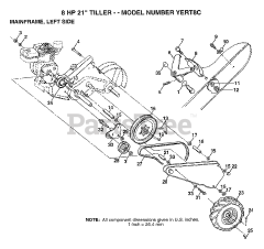 Electrolux/AYP YE RT8 C - Electrolux/AYP Tiller