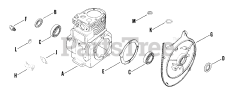 Kohler K91-40180G - Kohler K-Series Engine, Basic Version, 4hp, 3kW Crankcase 020100515