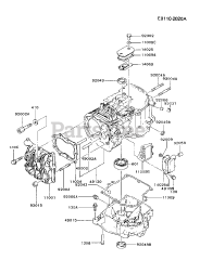 Kawasaki FB460V-AS18 - Kawasaki Engine CYLINDER/CRANKCASE