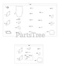 Briggs & Stratton 359775-0112-E2 - Briggs & Stratton Vertical Engine Engine Gasket Set, Valve Gasket Set