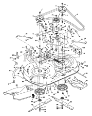 Murray 40717A - Murray 40" Lawn Tractor (1997) Mower Housing