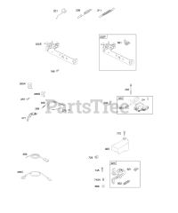 Briggs & Stratton 10J902-0342-E1 - Briggs & Stratton Vertical Engine Brake, Controls, Governor Spring, Ignition