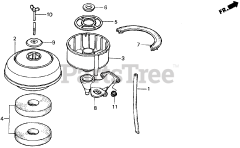 Honda FR500 A (FR500) - Honda Tiller, Made in Japan (SN: FR500-1000001 - FR500-9999999) FR500 AIR CLEANER K-K1