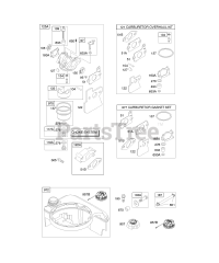 Briggs & Stratton 12F612-0115-E2 - Briggs & Stratton Vertical Engine Carburetor, Fuel Supply