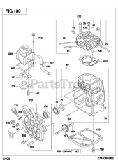 Subaru Robin EH090D42010 (EH090) - Subaru Robin Rammer Engine 100 Crankcase