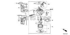 Honda GX200 UT VS17 (GCAHT) - Honda Engine, Made in Thailand (SN: GCAHT-1000001 - GCAHT-9999999) CARBURETOR (2)