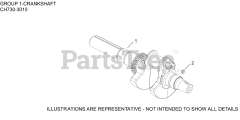 Kohler CH730-3010 - Kohler Command PRO Engine, Basic Version, 23.5hp, 17.5kW 01 CrankShaft