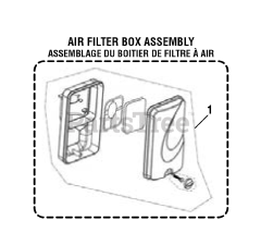 PowerStroke PS 9C3501 A - PowerStroke 3500 Watt Generator General Assembly (AIR FILTER BOX ASSEMBLY)