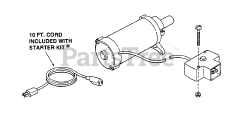 Snapper BH 3200 - Snapper 20" Snow Thrower Tecumseh Starter Assembly