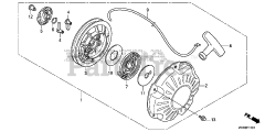 Honda GX100 RT KRSB/A (GCCCT) - Honda Engine, Made in Thailand (SN: GCCCT-2000001 - GCCCT-9999999) RECOIL STARTER (2)
