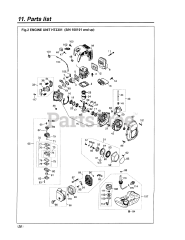 RedMax HT 2301 - RedMax Hedge Trimmer (SN: 100101 & Above) (2002-02) 028 - ENGINE UNIT