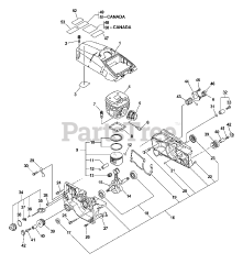 Echo CS-670 - Echo Chainsaw (SN: 03001001 - 03999999)