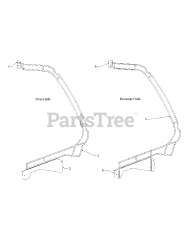 Cub Cadet 39A70039 (39A70039100) - Cub Cadet Utility Vehicle Upper Soft Doors att General Assembly