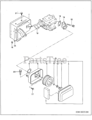 Subaru Robin RGD330017640 - Subaru Robin Generator 300 Intake &amp; Exhaust