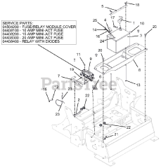 Gravely 992325 (Pro-Turn 252) - Gravely Pro-Turn 52" Zero-Turn Mower, Kawasaki FX (SN: 040000 & Above)