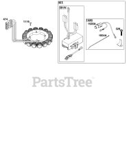 Briggs & Stratton 61G477-0004-J1 - Briggs & Stratton Horizontal Engine Alternator Group