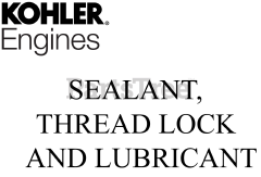 Kohler SH255-0101 - Kohler SH Series Engine, Basic Version, 5.5hp, 4.2kW 20 Sealant,Thread Lock, Lubricate