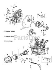MTD 170-SU - MTD Engine 170-SU Crankcase