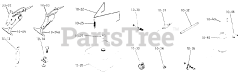 Toro 1-0423 - Toro Bronco 14 Lawn Tractor (1972) Fuel And Exhaust Systems