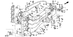 Honda BF130 A2 XA (BZBE) - Honda Marine Engine, Made in Japan (SN: BZBE-1300001 - BZBE-1400000) INTAKE MANIFOLD