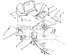 Toro 79203 - Toro 42"/48" Vac-Bagger for 260 Series Tractors (SN: 079000001 - 079999999) (1997)