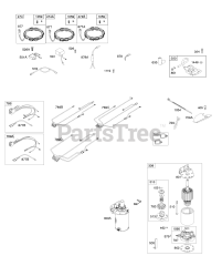Briggs & Stratton 445577-0435-E1 - Briggs & Stratton Vertical Engine Alternator, Wire Harness, Starter, Ignition