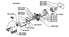 Husqvarna 22 RL - Husqvarna String Trimmer (1989-10) Air Filter/Carburetor