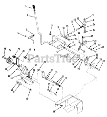 Toro 01-19KE01 (C-195) - Toro Garden Tractor (1982) Clutch, Brake And Motion Control Linkage