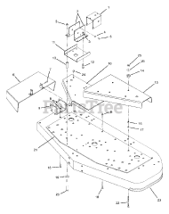 Gravely 889005 - Gravely 72" Deck for Pro-Master 400 Mower (SN: 000657 & Above)