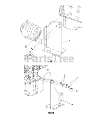 Briggs & Stratton 076143-00 - Briggs & Stratton 35kW Liquid Cooled Home Standby Generator Engine - 3.0L - Engine Mounting Brackets (312593)