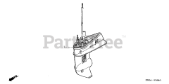 Honda BF15 D4 LGA (BALJ) - Honda Outboard Engine, Made in Japan (SN: BALJ-1100001 - BALJ-1199999) GEAR CASE ASSY.