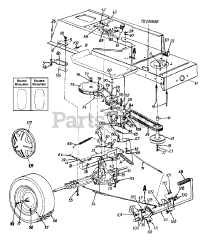 Yard Machines 13AO675G141 - Yard Machines Lawn Tractor (2000) (W.S. Badcock Corporation)