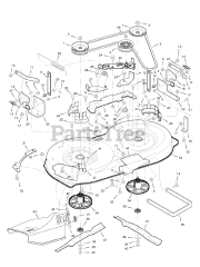 Briggs & Stratton 385002x190B (7800293) - Briggs & Stratton 38" Lawn Tractor (2007) Mower Housing