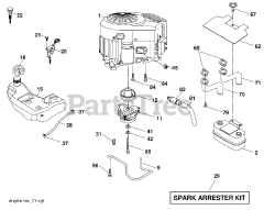 Poulan Pro PB 24TH54 YT (960420039-00) - Poulan Pro Lawn Tractor (2008-07)